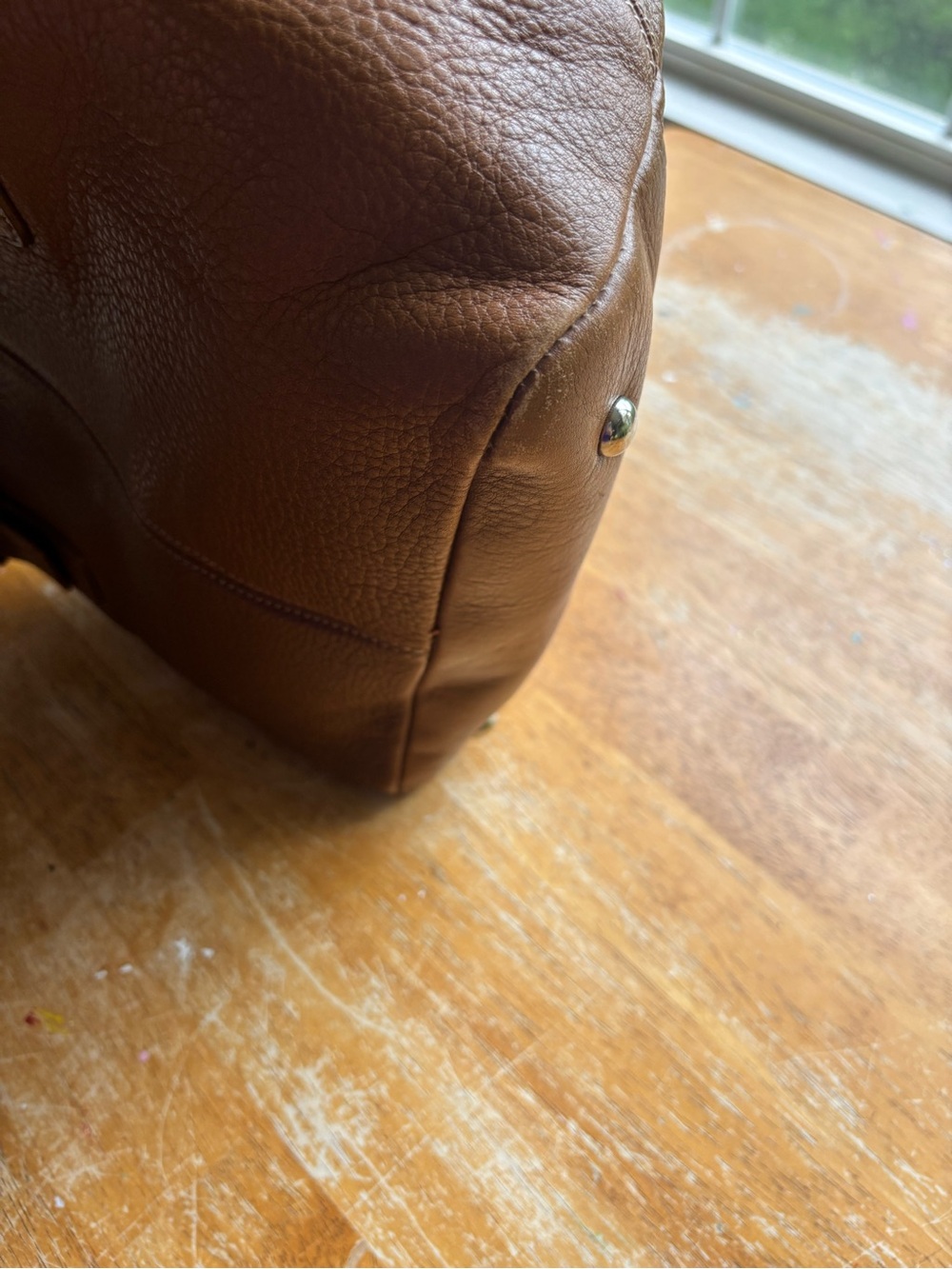 Tignanello Y2K Vintage Brown Leather Shoulder Bag with Buckle Hardware - Picture 8 of 10